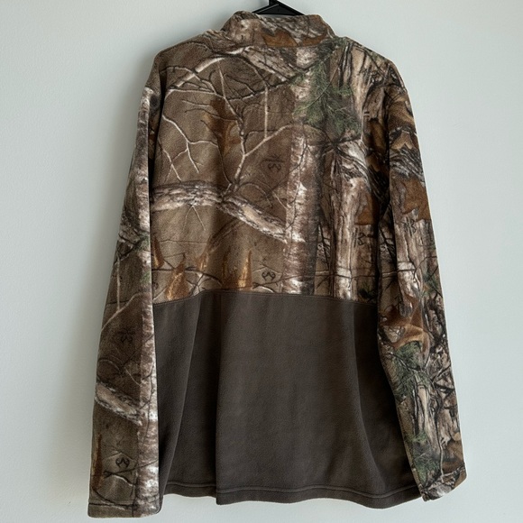 Realtree Camo Fleece Zip up sweater XL - Picture 2 of 6